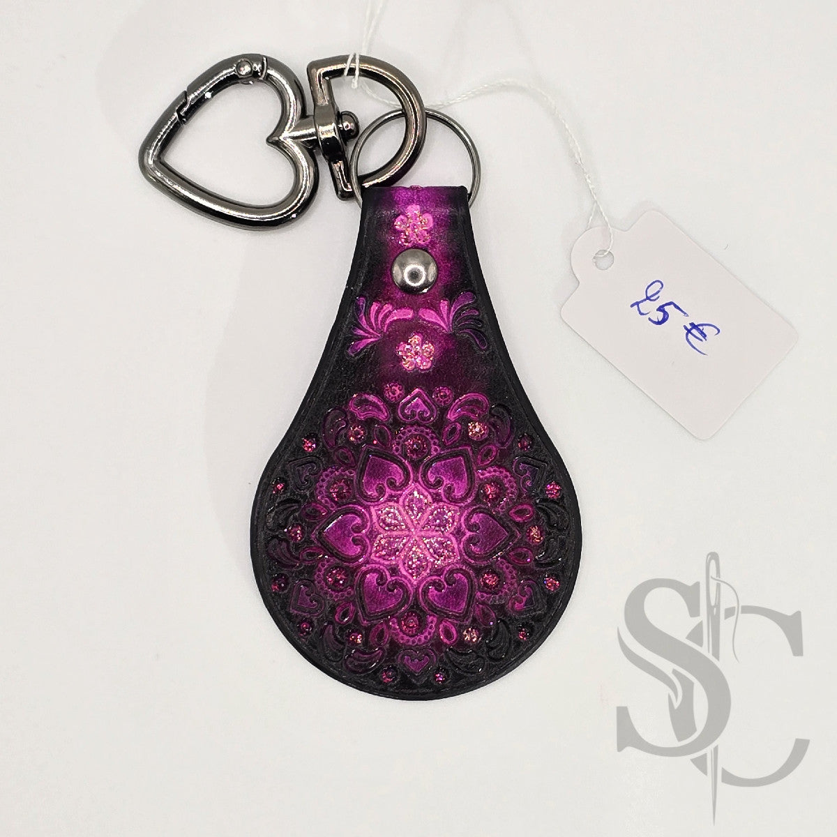 Porte-clé "Bijou de sac" avec paillettes