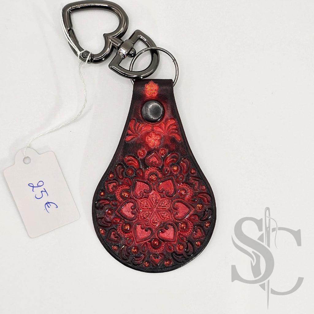 Porte-clé "Bijou de sac" avec paillettes