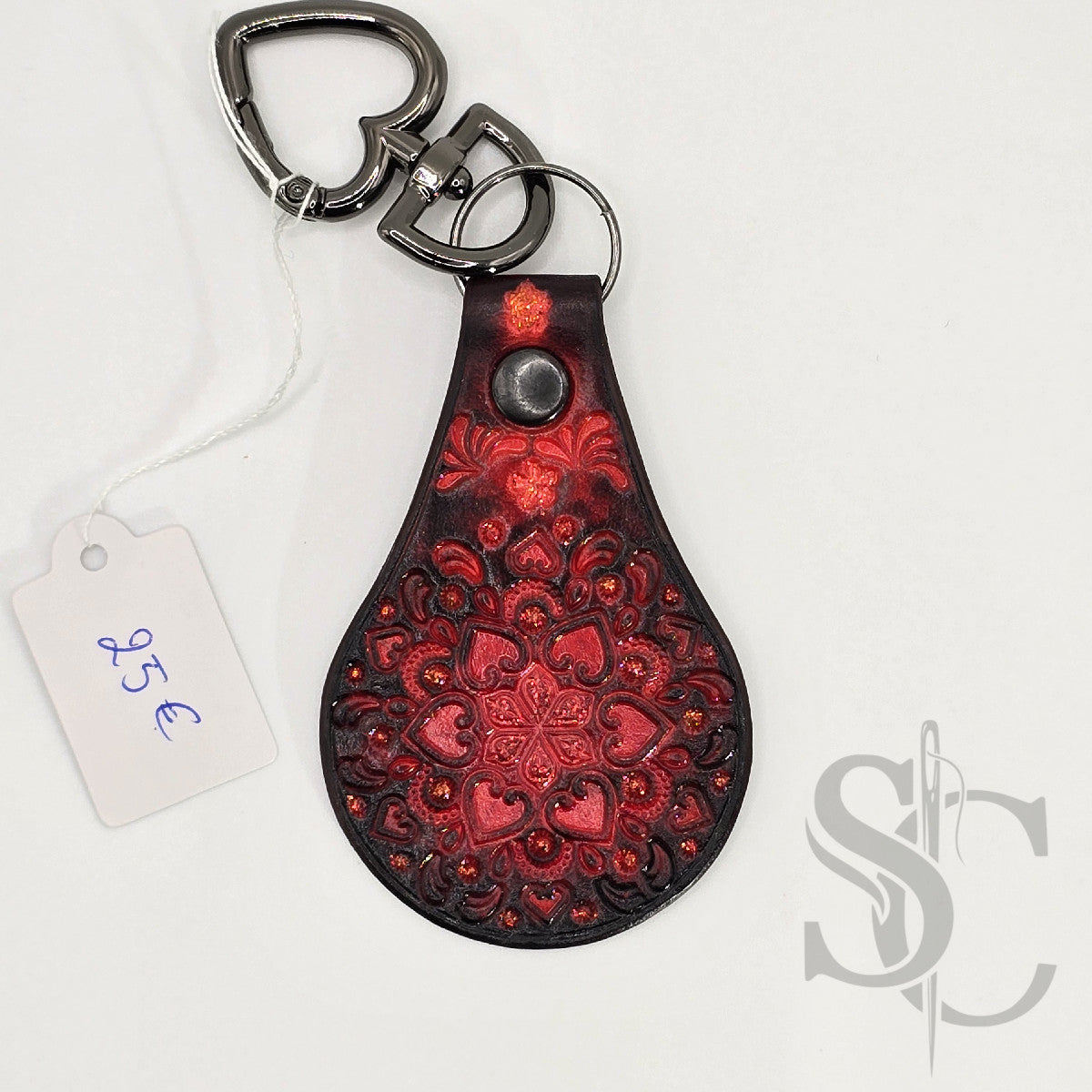 Porte-clé "Bijou de sac" avec paillettes