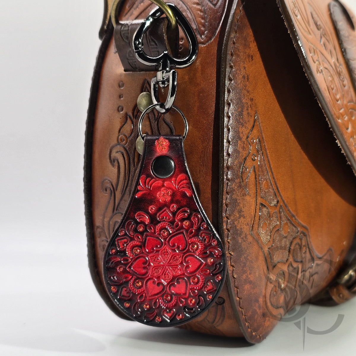 Porte-clé "Bijou de sac" avec paillettes