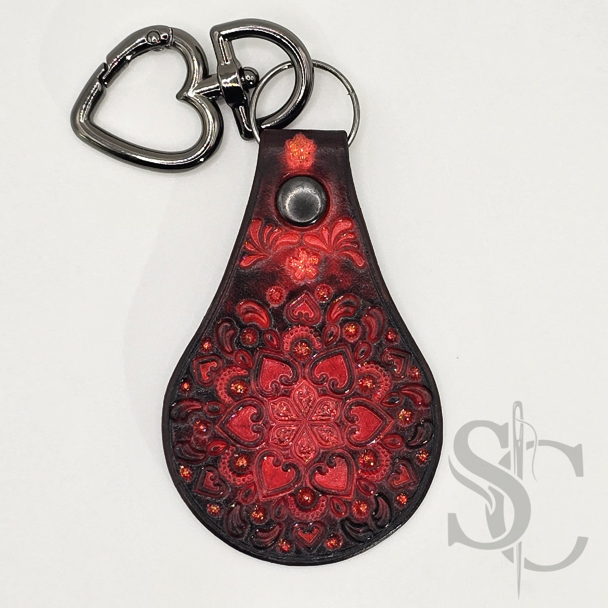 Porte-clé "Bijou de sac" avec paillettes