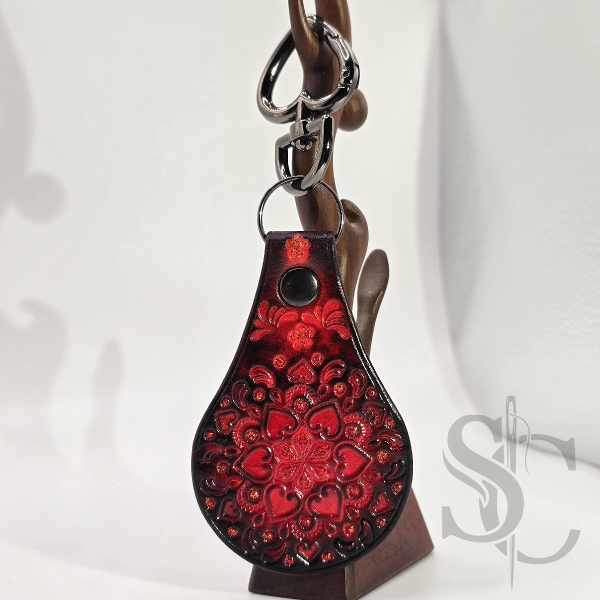 Porte-clé "Bijou de sac" avec paillettes