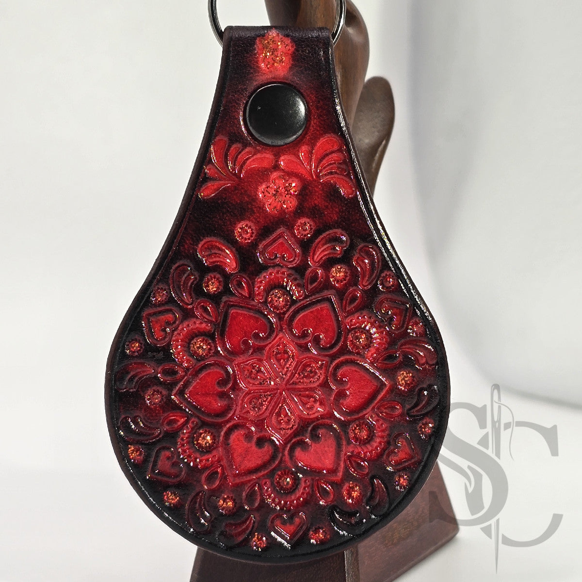 Porte-clé "Bijou de sac" avec paillettes