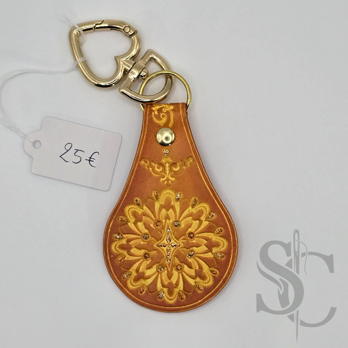 Porte-clé "Bijou de sac" avec paillettes