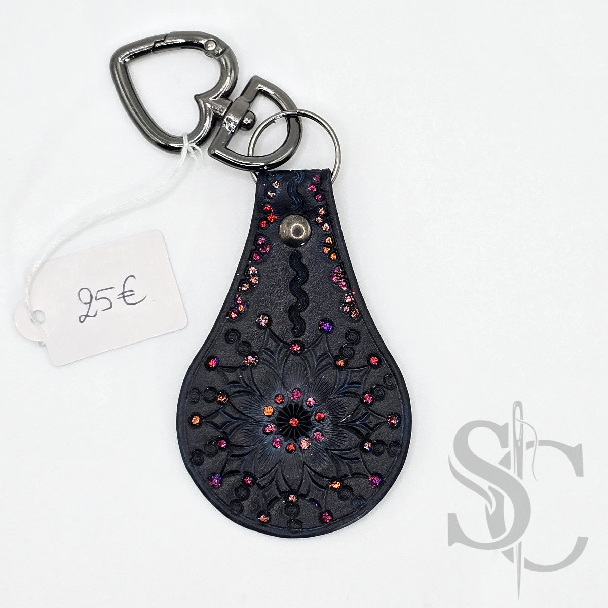 Porte-clé "Bijou de sac" avec paillettes