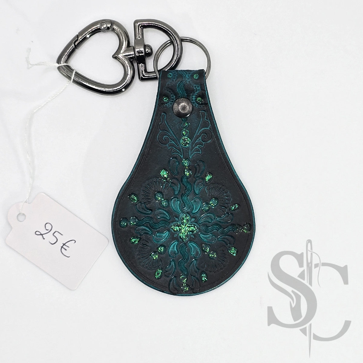 Porte-clé "Bijou de sac" avec paillettes