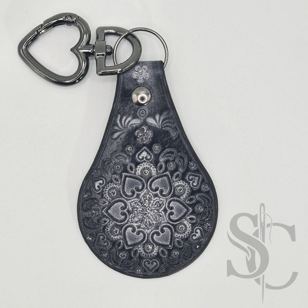 Porte-clé "Bijou de sac" avec paillettes