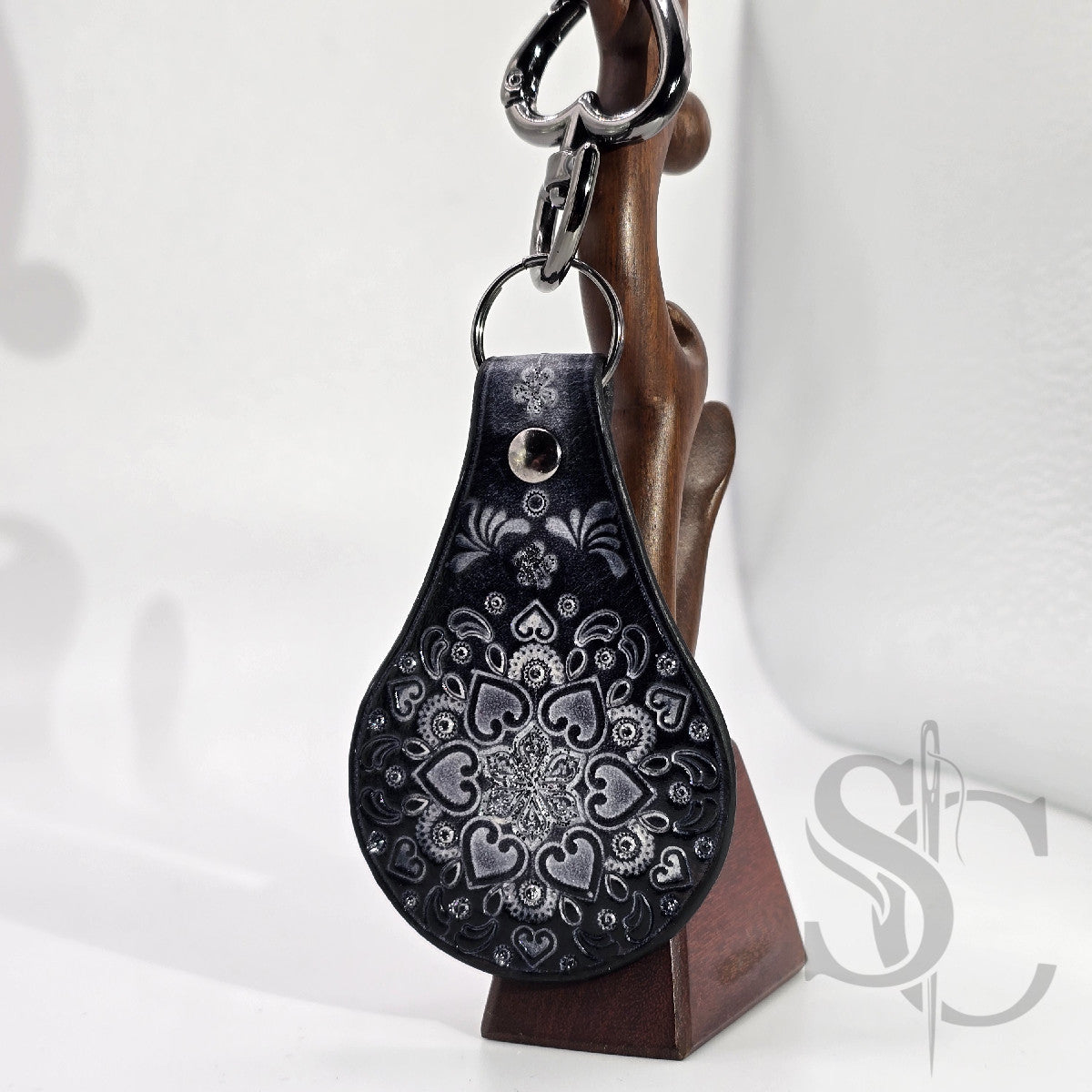 Porte-clé "Bijou de sac" avec paillettes