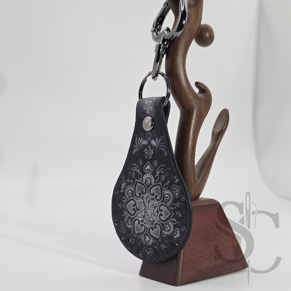 Porte-clé "Bijou de sac" avec paillettes