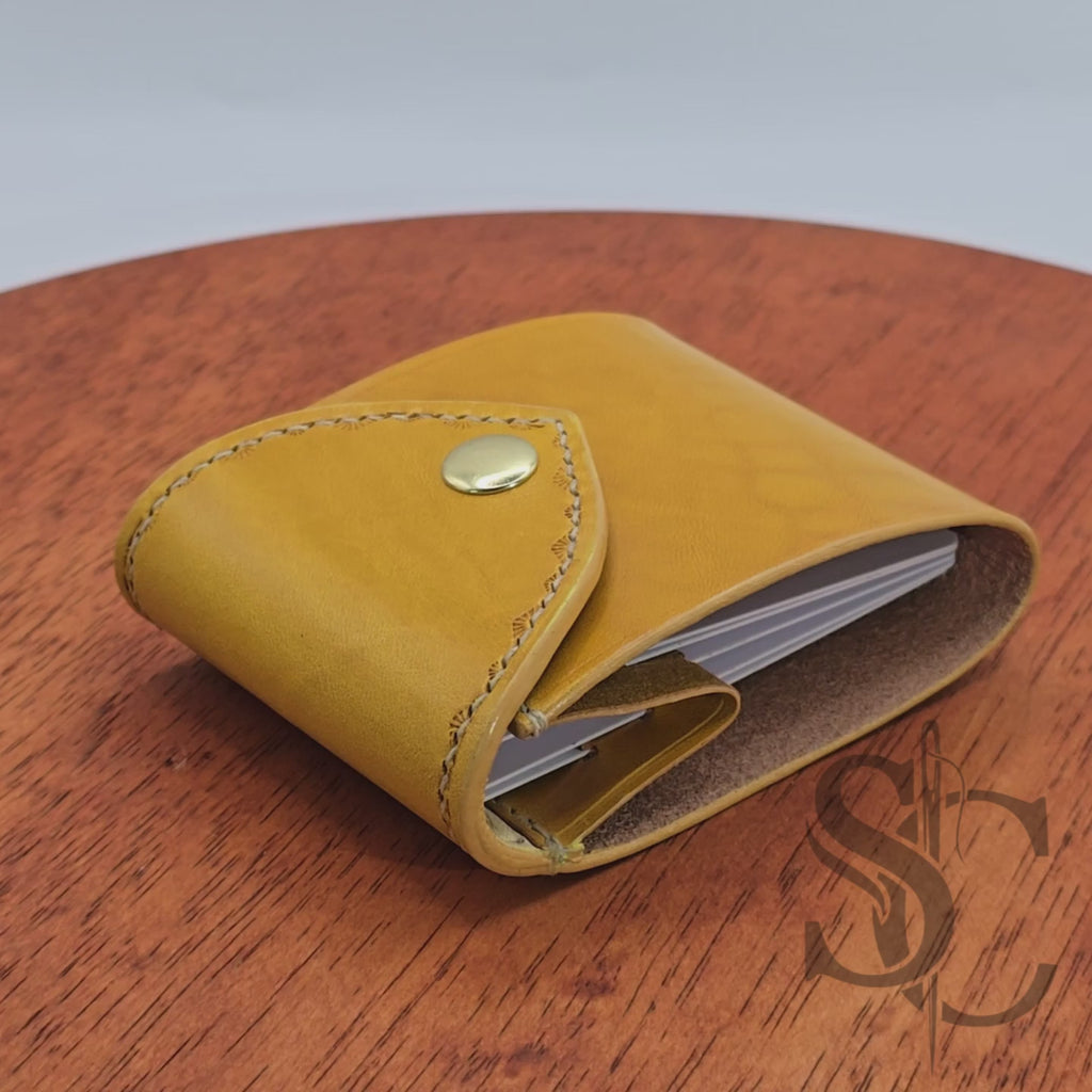 Porte carte accordéon Jaune