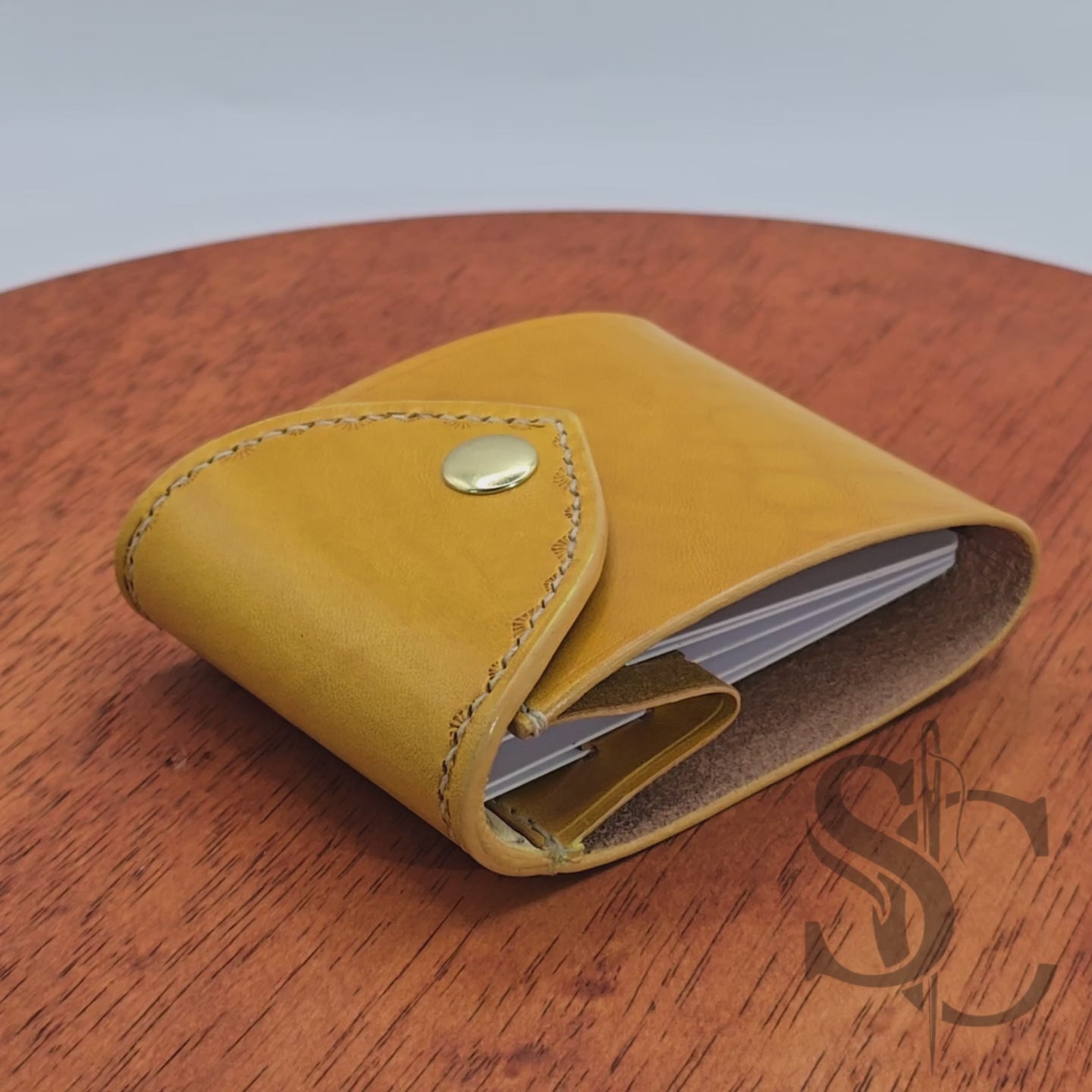 Porte carte accordéon Jaune