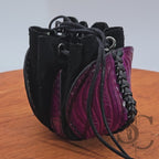 Bourse en cuir "Comme une fleur"