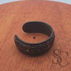 Bracelet Manchette "Strass et fleurs"