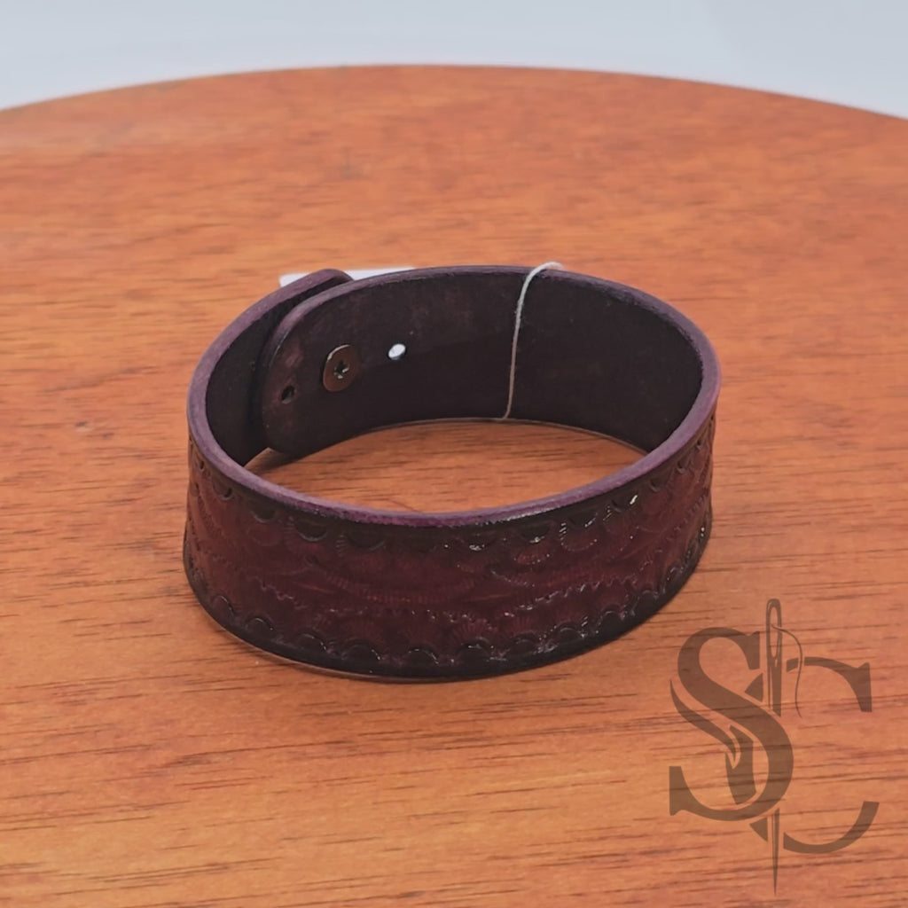 BRACELET bouton de col - acajou et noir