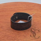 BRACELET bouton de col - marron foncé et noir