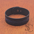 BRACELET bouton de col - bleu et noir
