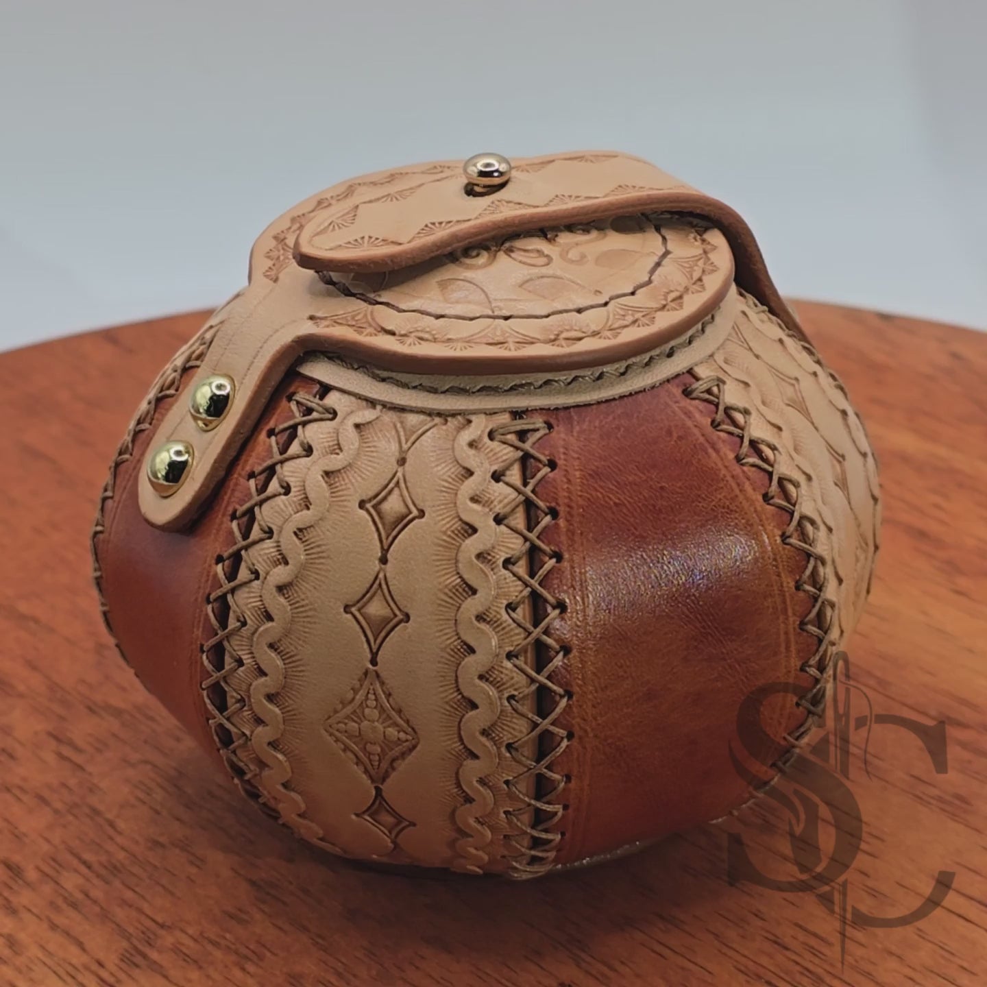 Petite Boîte Boule "L'Orbe d'Ambre" - Marron/Naturel