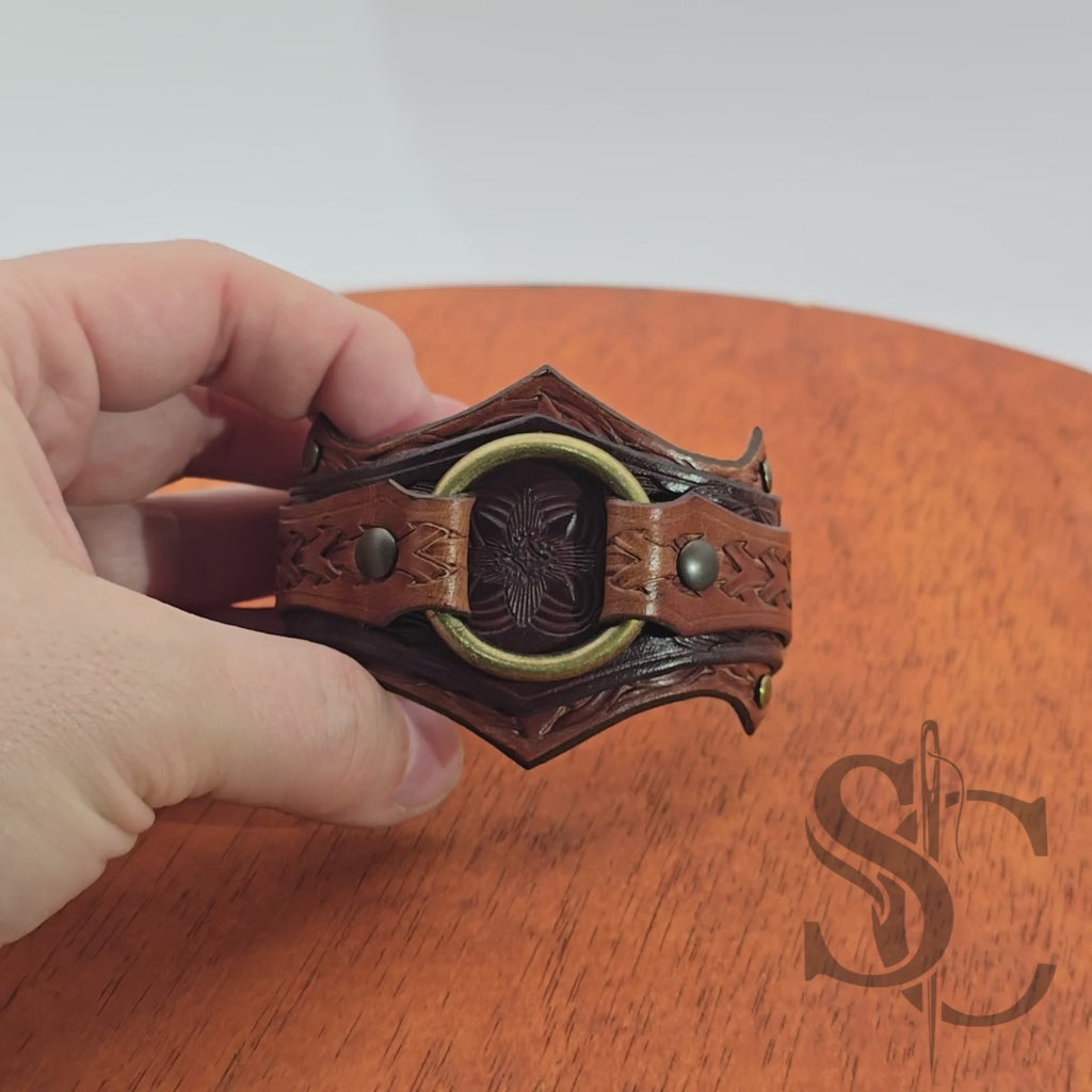 Bracelet en cuir "L'anneau"