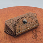 Porte-Monnaie "Cerisier en fleurs" - Cuir Naturel
