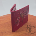 Portefeuille "Grenouille Fleurie" - Cuir Rouge Passion