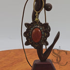 Pendentif étoile - jaspe rouge