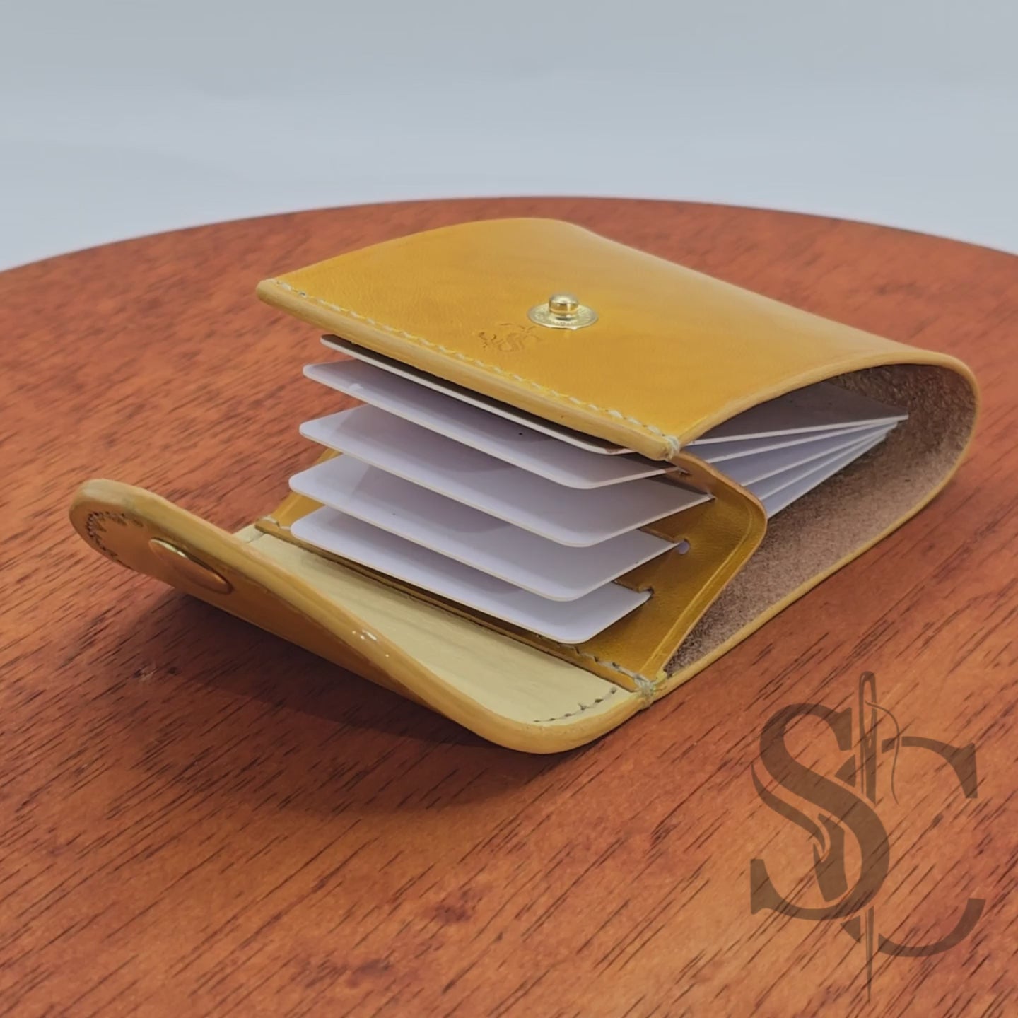 Porte carte accordéon Jaune