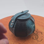 Petite Boîte Boule ""Trésor bleu" - Bleu /noir