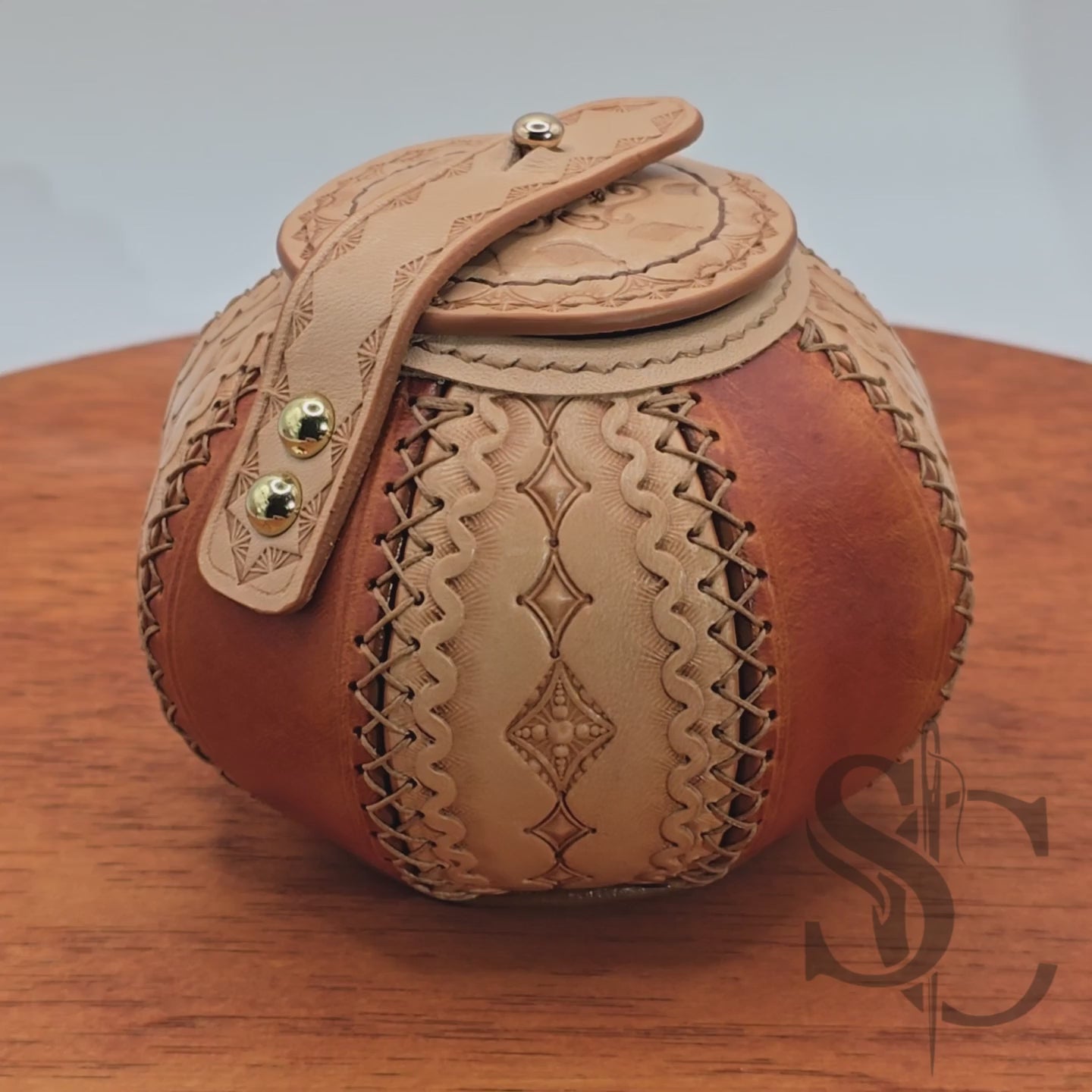 Petite Boîte Boule "L'Orbe d'Ambre" - Marron/Naturel